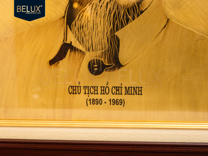 Tranh Bác Hồ vẽ xước 55x45cm